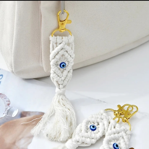 Evil Eye Ethnic Key Chain - Picture 2 of 7